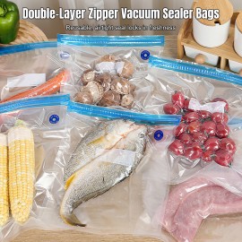 Electric Handheld Vacuum Sealer All-in-one Vacuum Sealing Kit Featuring Air-blowing, Inflation, And Vacuum Functions Includes 10 Reusable Vacuum Bags And 10 Mason Jar Lids Powerful And Compact Vacuum Sealing Device Perfect for Gifting