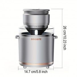 Rechargeable Electric Ice Cream Maker Machine - 1.1Qt (Lower Volume for Soft-Serve) with Double-Wall Insulated Bowl Suitable for Gelato, Milkshakes, Sorbet - Easy-Clean Base, Compact Ice Cream Maker for, Perfect for 3-4 Servings, Ideal Gift, black