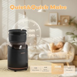 Compact Ice Cream Maker Machine with USB Charging - Rechargeable, Easy to Clean, Perfect for Homemade Ice Cream, Sorbet, Frozen Yogurt - Ideal Gift for Holidays - Black, Ice Cream Maker Machine, Holiday Gift Item, Sleek Appliance