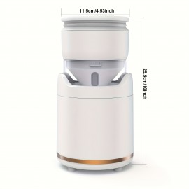 Compact Ice Cream Maker Machine with USB Charging - Rechargeable, Easy to Clean, Perfect for Homemade Ice Cream, Sorbet, Frozen Yogurt - Ideal Gift for Holidays - Black, Ice Cream Maker Machine, Holiday Gift Item, Sleek Appliance