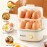 12-Egg Capacity Electric Egg Cooker with One- Operation & Auto Shut-Off, Rapid Boiler for 12 Eggs/6 Eggs & Veggies, 2-Tier Modes, Anti-Scald Handle, for home, RV, Travel - Suitable for Hard/Soft Boiled Eggs, Dumplings