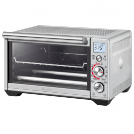 Breville - Smart Oven Air Fryer Compact, 0.5 Cubic Feet Toaster Oven - Brushed Stainless Steel, Compact Air Fryer Toaster Oven, Adjustable Temperature,convenient countertop oven, Kitchen oven equipment