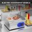 Electric Flat Top Grill, 1500W Electric Flat Top Griddle, 14 Stainless Steel Commercial Griddle with Thermostatic Control for Kitchen BBQ