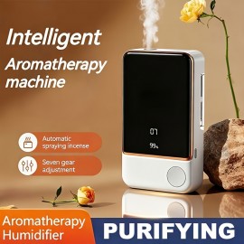 7-Speed Smart Aroma Diffuser (1800mAh) - Digital Display, Timer, USB-Powered Quiet, Wall-Mounted, Multi-Scene for Home/Office/Car | Essential Oil Compatible, Romantic Valentine's Day Gift