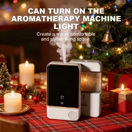 7-Speed Smart Aroma Diffuser (1800mAh) - Digital Display, Timer, USB-Powered Quiet, Wall-Mounted, Multi-Scene for Home/Office/Car | Essential Oil Compatible, Romantic Valentine's Day Gift