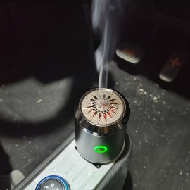 The Portable Mini Aromatherapy Metal Incense Burner Is Suitable for Indoor Use with Home Humidifiers, Featuring a USB Connection for And an Automatic Shut-Off to Prevent Overheating