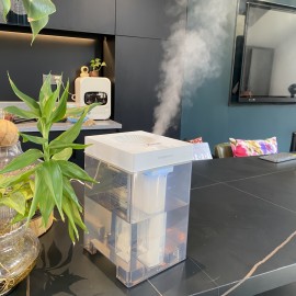 1.98gal Large-capacity Humidifier, Gray, Three-stage Atomization Gear, Suitable for Different Rooms, Timed Shutdown And Energy Saving, Easy to Clean And Maintain, Suitable for Office, Bedroom, Living Room, Apartment, Humidifiers for Bedroom Large