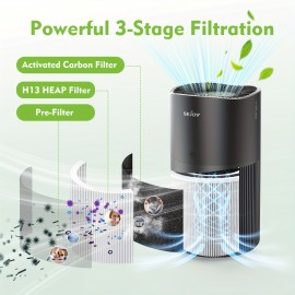 Home Air Purifier 2500 sqft HEPA Filter Allergies Asthma Pet Dander, Allergy Relief, Air Purifier With Washable Filter, Air Purifiers For Home, Smoke Eliminator, Smoke Odor Eliminator, Smoke Remover, Smoke Eater, Odor Remover, Hepa Fan, Heppa Filters