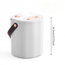 1pc - Indoor Humidifier for Bedroom, Home Use Quiet Office Dual Mist Large Capacity with Ambient Light Spray Humidity Device Suitable All Four Seasons