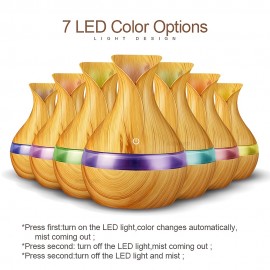 10.14oz Air Humidifier with 18pcs Oils USB Aroma Diffuser Aromatherapy Mist Maker Color Lights for Car Home