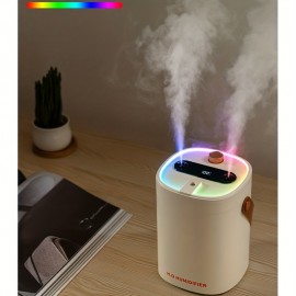 1pc Bedroom Large Room Essential Oil Diffuser And Humidifier with RGB Ambient Light (67.63oz) Cold Mist Top Timer for Entire House, Quick Home Humidifier, Bedroom Humidifier, Stylish Diffuser, Usb-Powered Humidifier for Office