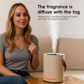 1pc Bedroom Large Room Essential Oil Diffuser And Humidifier with RGB Ambient Light (67.63oz) Cold Mist Top Timer for Entire House, Quick Home Humidifier, Bedroom Humidifier, Stylish Diffuser, Usb-Powered Humidifier for Office