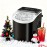 Countertop Ice Maker With Handle | Produces 26 Pounds Of Ice Within 24 Hours, Makes 9 Ice Cubes In 6 Minutes, Portable with Basket and Ice Scoop, Suitable for Malls/Warehouses/Offices