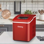 Multigot Portable Ice Maker Machine Countertop 26Lbs/24H Self-cleaning w/ Scoop Red