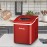 Multigot Portable Ice Maker Machine Countertop 26Lbs/24H Self-cleaning w/ Scoop Red