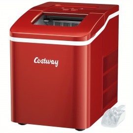 Multigot Portable Ice Maker Machine Countertop 26Lbs/24H Self-cleaning w/ Scoop Red