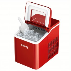 Multigot Portable Ice Maker Machine Countertop 26Lbs/24H Self-cleaning w/ Scoop Red