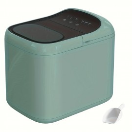 Portable Countertop Ice Maker Machine with Fast Ice Making, Large Capacity Bullet Ice Production, Compact Ice Maker Suitable for Home, Kitchen, Office, Camping - with Basket & Scoop, Ideal Gift for Men & Women