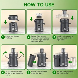 500W Powerful Centrifugal Juicer Machine - 3