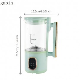 gmbin Automatic Soy Milk Machine - High Borosilicate Glass Wall Breaking Blender with 20000 RPM, 400W Power, 20.29oz Capacity, 120V Plug, No Battery Needed, Soy Milk Maker For Home Use, Soy Milk Maker, Kitchen Appliance, Modern Kitchenware