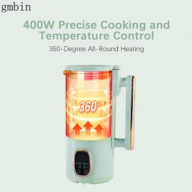 gmbin Automatic Soy Milk Machine - High Borosilicate Glass Wall Breaking Blender with 20000 RPM, 400W Power, 20.29oz Capacity, 120V Plug, No Battery Needed, Soy Milk Maker For Home Use, Soy Milk Maker, Kitchen Appliance, Modern Kitchenware