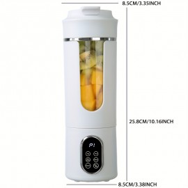 Hilton Cordless Blender with 12 Blades - USB-Powered Portable Blender, 18oz Cup, Powerful 21000 RPM Motor, Digital Display, Compact Personal Blender for Smoothies, Shakes, Fruit Juice, Ice - Ideal for Home, Travel, Gym, Office - Perfect Christmas Gi