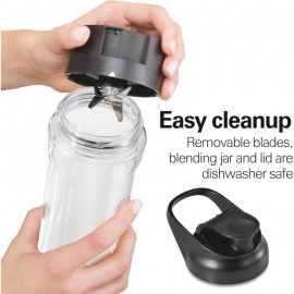 Go Sport Portable Blender with 20oz Tritan Jar & 600W Motor - /Plug- (No Required), Powerful Blending for Smoothies/Protein Shakes, Dishwasher- Travel Jar & Blades, for /Gym/On-the-Go, Black