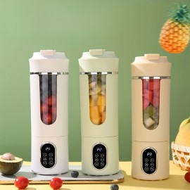 [Portable USB Mini Juicer] Portable USB Rechargeable Mini Juicer - Powerful Sleek Compact Design | Perfect for Students, Home, Office, Travel | Healthy Beverage Preparation, Durable Plastic Body