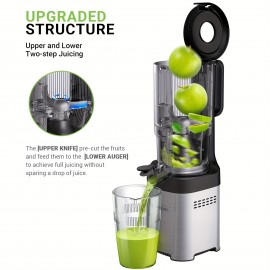 Large Chute Cold Press Juicer Machine - 5.2