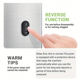 Large Chute Cold Press Juicer Machine - 5.2