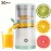 4 color options - portable citrus juicer - multifunctional, automatic orange juice and lemon juicer, detachable design, USB rechargeable battery, food grade PP material, button control - perfect for drinking fresh juice at home.