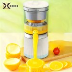 4 color options - portable citrus juicer - multifunctional, automatic orange juice and lemon juicer, detachable design, USB rechargeable battery, food grade PP material, button control - perfect for drinking fresh juice at home.