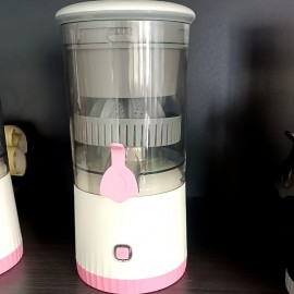 4 color options - portable citrus juicer - multifunctional, automatic orange juice and lemon juicer, detachable design, USB rechargeable battery, food grade PP material, button control - perfect for drinking fresh juice at home.