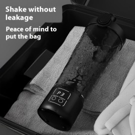 Portable USB Rechargeable Electric Blender Cup • Convenient Fitness Sports Water Cup • Automatically Brew Protein Powder, Milkshakes, Coffee • Suitable for Home, Gym, Outdoor