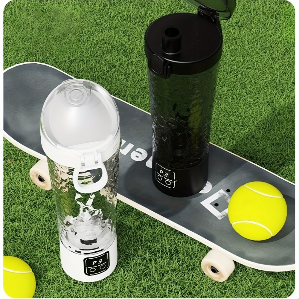 Portable USB Rechargeable Electric Blender Cup • Convenient Fitness Sports Water Cup • Automatically Brew Protein Powder, Milkshakes, Coffee • Suitable for Home, Gym, Outdoor