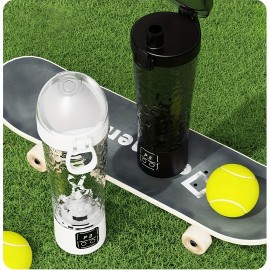 Portable USB Rechargeable Electric Blender Cup • Convenient Fitness Sports Water Cup • Automatically Brew Protein Powder, Milkshakes, Coffee • Suitable for Home, Gym, Outdoor