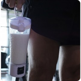 Portable USB Rechargeable Electric Blender Cup • Convenient Fitness Sports Water Cup • Automatically Brew Protein Powder, Milkshakes, Coffee • Suitable for Home, Gym, Outdoor
