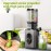 Slow Masticating Juicer with 4.35'' Wide Feed Chute - Compact Cold Press Juicer for Home & Travel, High Juice Yield, Easy to Clean, Durable Food-Grade Plastic Design, Portable Juicer, Kitchen Appliance, Modern Kitchenware, Easyclean Material