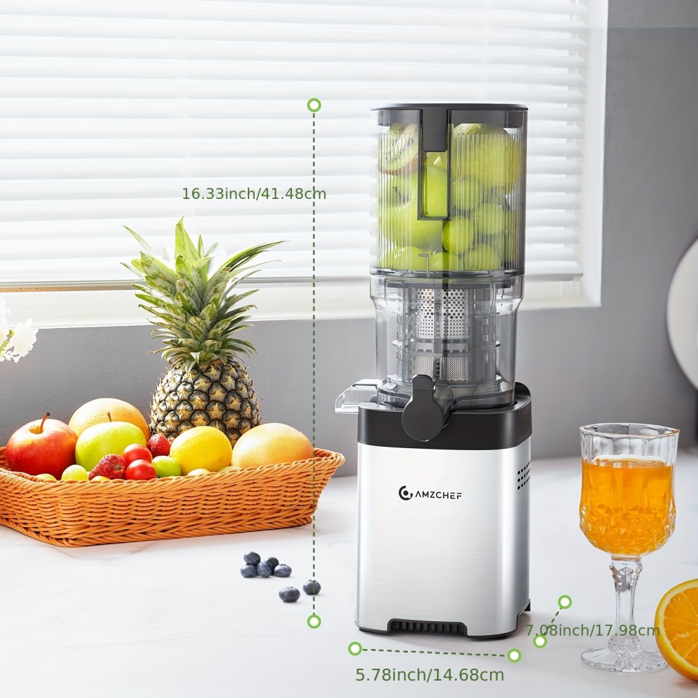 Large Chute Cold Press Juicer Machine - 5.2